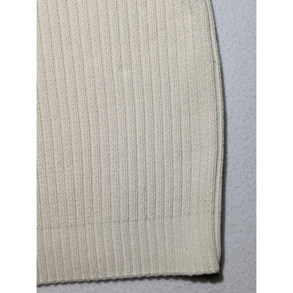 Classic Nautica Chunky Cable Knit Sweater Vest Men's XL Cream 100% Cotton Preppy - Picture 13 of 13